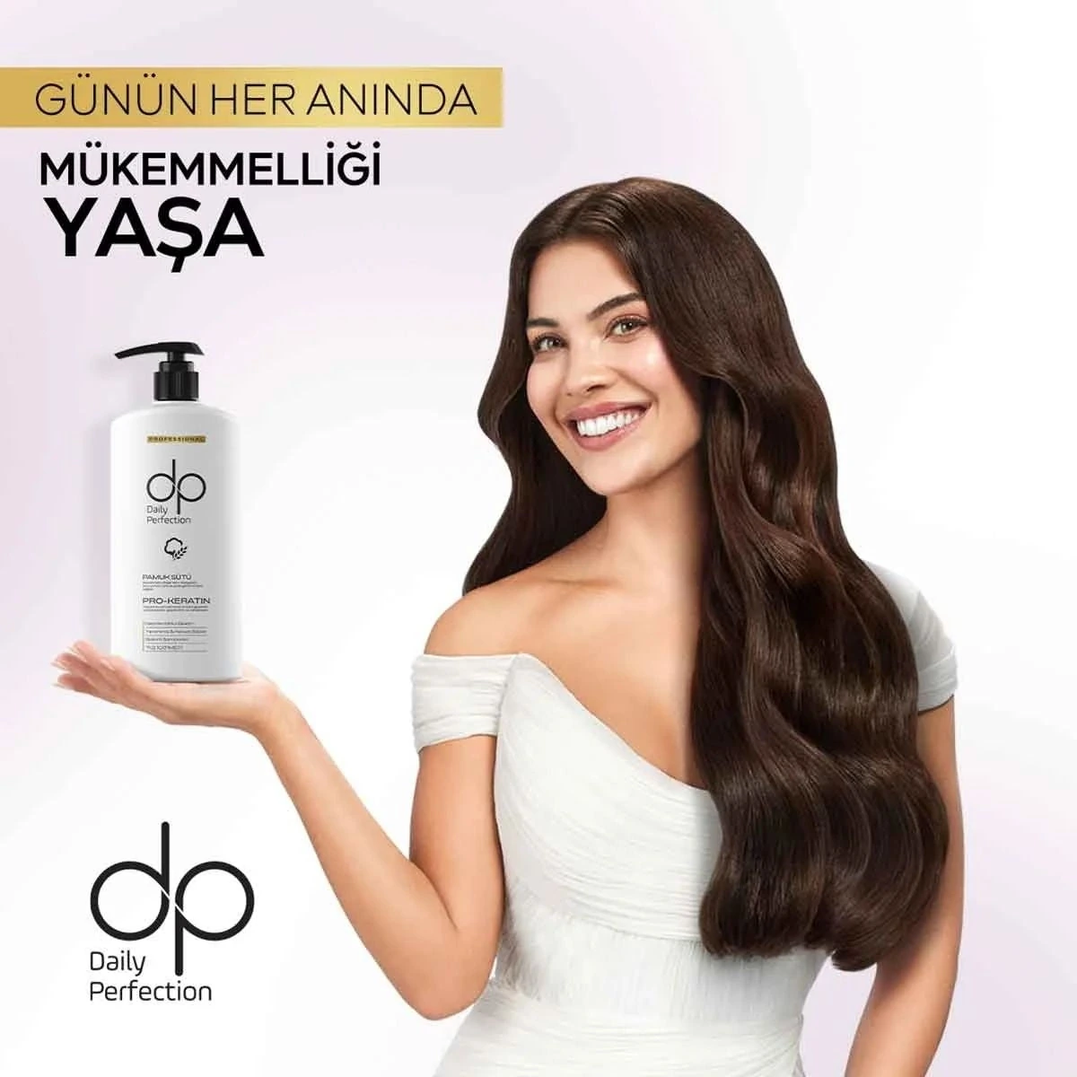 DAILY PERFECTION Pamuk Sütü ve Buğday Proteini Şampuan 800 ml — Fotoğraf 3