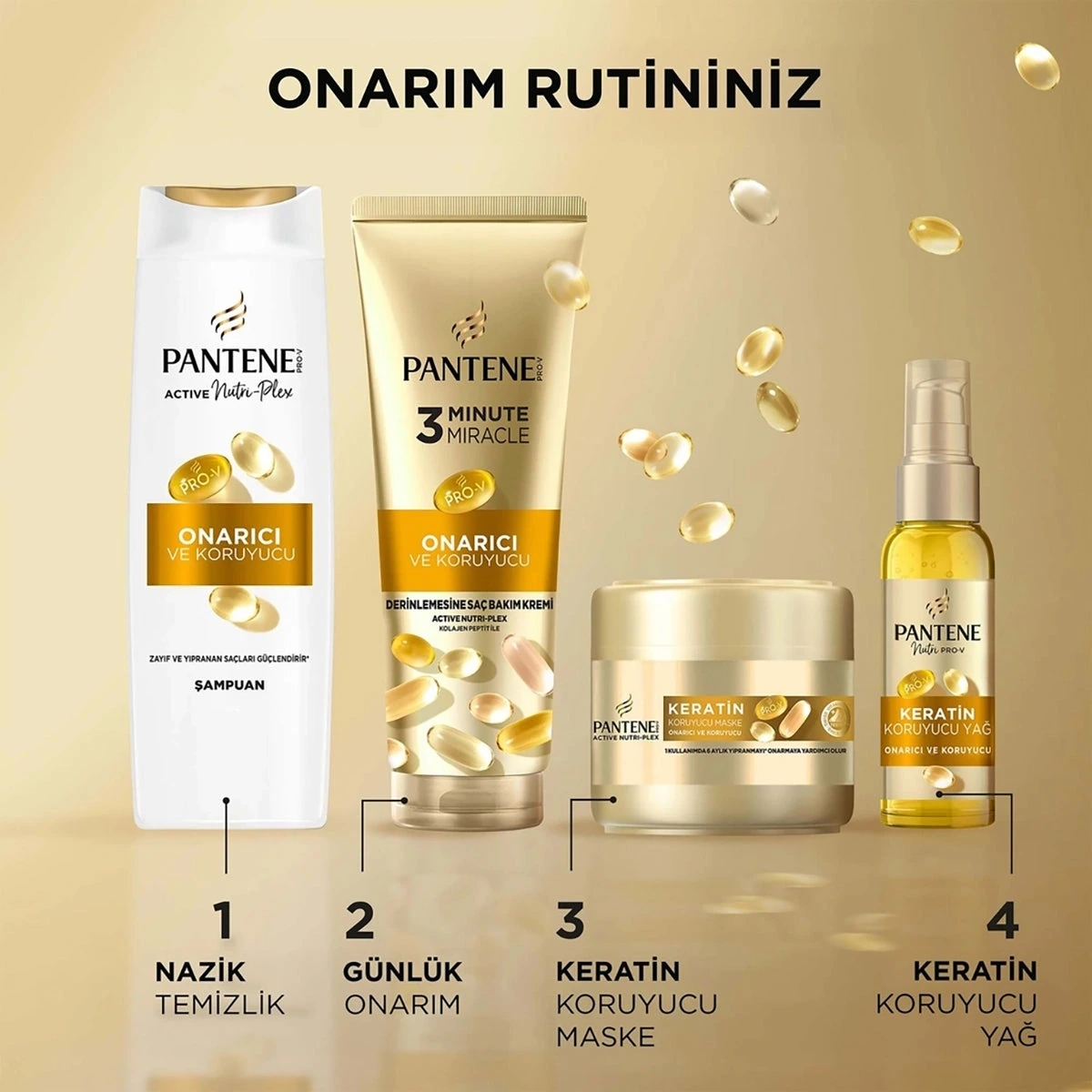 PANTENE Keratin Saç Maskesi Onarıcı Koruyucu 200 ml — Fotoğraf 6